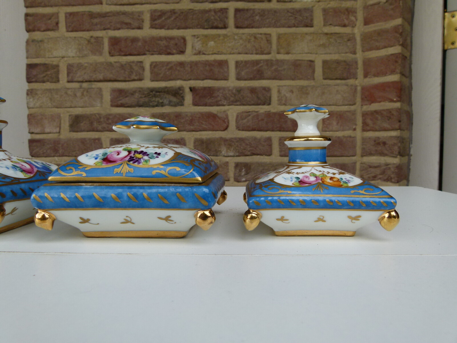 Sévres set of 4 perfume bottle by Le Tallec