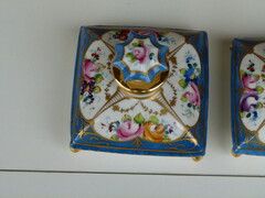 style Sévres set of 4 perfume bottle by Le Tallec in porcelain, France 1920