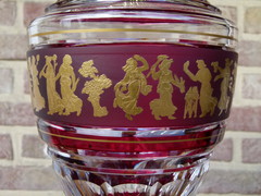 style Val Saint Lambert VSL vase with 