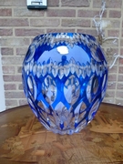 style VSL Val Saint Lambert vase signed by Xavier Crespo number 170/200 in crystal , Belgium,Liége