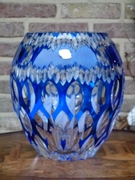 style VSL Val Saint Lambert vase signed by Xavier Crespo number 170/200 in crystal , Belgium,Liége