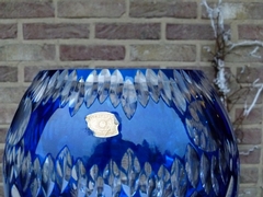 style VSL Val Saint Lambert vase signed by Xavier Crespo number 170/200 in crystal , Belgium,Liége